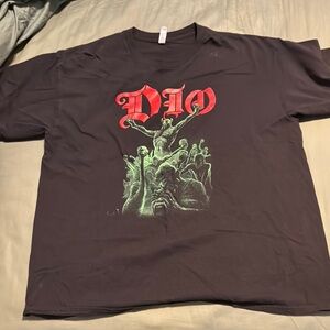 Black Graphic T-Shirt DIO band shirt
